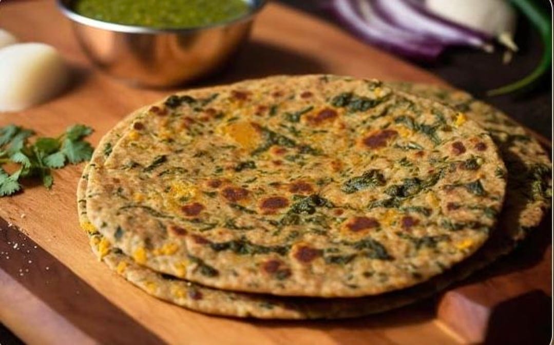 Methi Paratha.