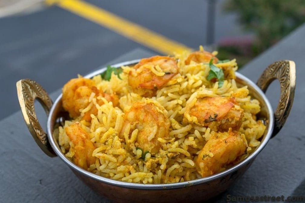 Shrimp Biriyani.